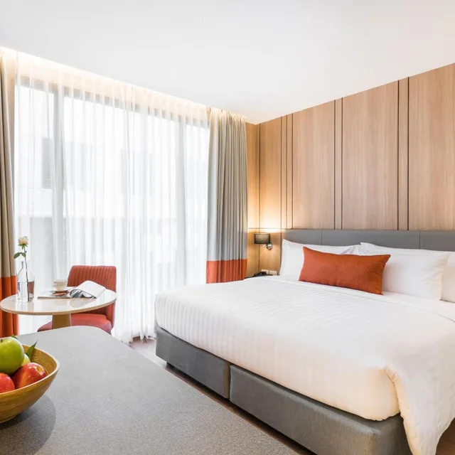 غرفة ديلوكس بسرير مزدوج بإطلالة على المدينة، The Key Premier Hotel Sukhumvit 2/10