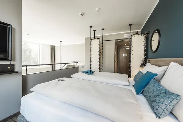 استوديو بسرير كوين، HARBR. hotel Konstanz 2/5