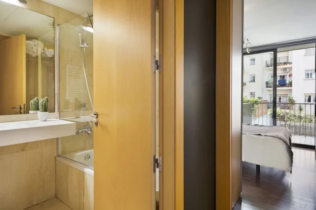 شقة بسرير مزدوج وسريرين منفصلين بشرفة بغرفتي نوم، My Space Barcelona Executive Apartments 8/8