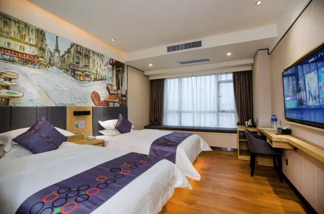 غرفة بسريرين منفصلين، Yi Mi Hotel Luogang Jiada 1/1