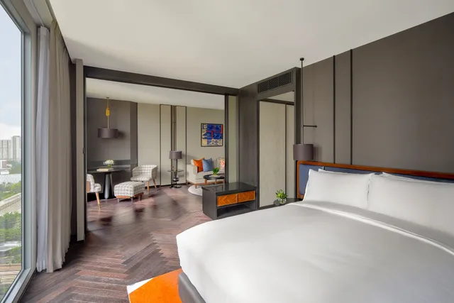 جناح جونيور بسرير كينج مع دخول الصالة، InterContinental Bangkok Sukhumvit 1/4