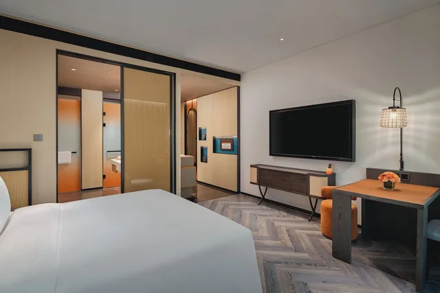 غرفة قياسية بسرير فردي، Hotel Indigo Yantai Golden Coast by IHG 3/4