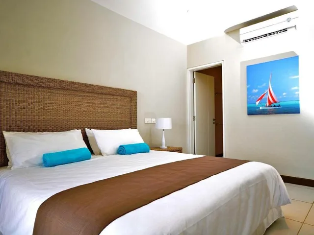غرفة بسرير كوين بإطلالة على الحديقة، Mon Choisy Beach R 1/1