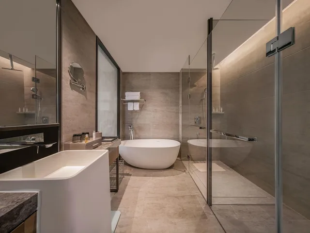 غرفة ديلوكس بسريرين منفصلين بإطلالة على الحديقة، Ocean Spring Resort Chengdu - MGallery Collection 3/3