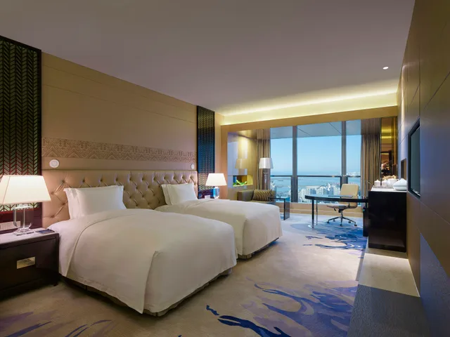 Room, Twin Beds, Ocean View, Hilton Haikou Residences 9/11