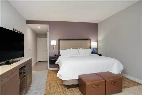 غرفة بسرير كينج بحوض استحمام لذوي الإعاقة، Hampton Inn And Suites Jacksonville/Orange Park 1/1