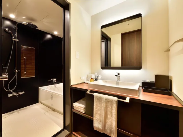 غرفة ديلوكس بسريرين منفصلين مع دخول الصالة، HOTEL ELCIENT OSAKA 3/3