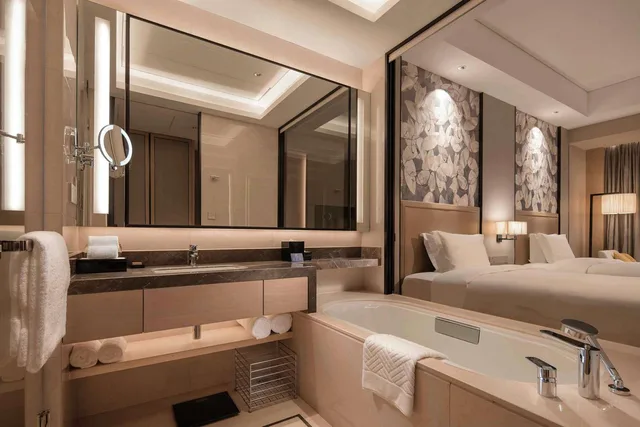 غرفة بسريرين منفصلين في طابق مرتفع، Doubletree By Hilton Yangzhou 3/3