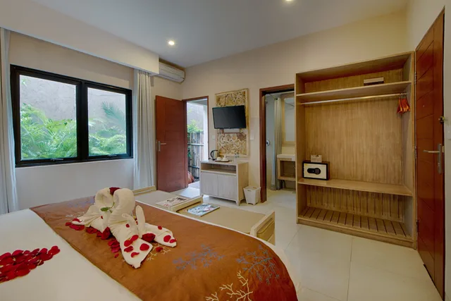 غرفة ديلوكس بسرير مزدوج، Natya Hotel Gili Trawangan 2/3