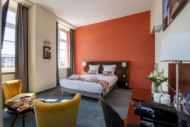 غرفة بريميوم بسرير مزدوج أو سريرين منفصلين، Qualys Hotel Val Vignes 5/10