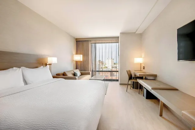 غرفة بسرير كينج مع أريكة لذوي الإعاقة، AC Hotel Asheville Downtown 1/3