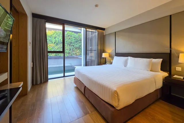 غرفة ديلوكس بسرير مزدوج بغرفة نوم واحدة، Arcadia Suites Bangkok 1/5