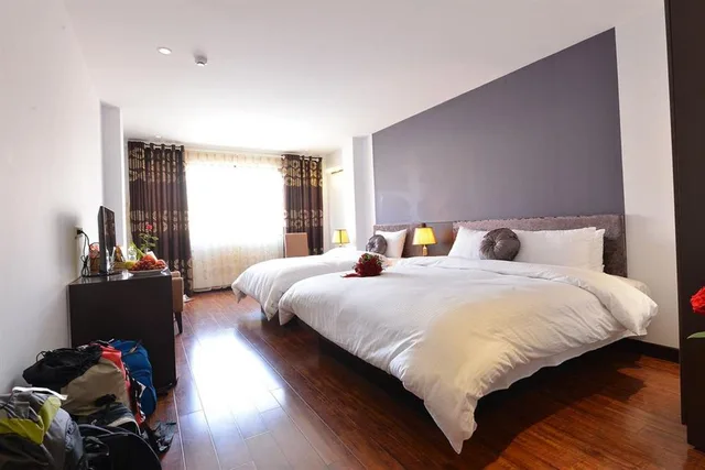 غرفة عائلية بإطلالة على المدينة، Hanoi La Palm Premier Hotel & Spa 3/5