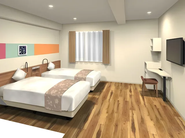 Twin Room, Sarasa Hotel Dotonbori 1/2