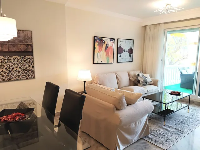شقة بسرير مزدوج وسريرين منفصلين بغرفتي نوم، Apartamento Dama de Luna Marbella 4/8