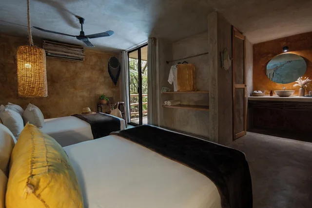 غرفة ديلوكس بسريرين مزدوجين، Casa Coyote Tulum 2/5