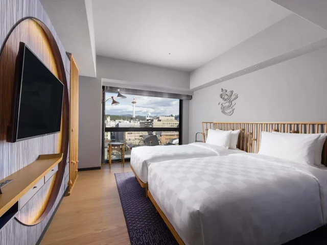 غرفة بريفيليج بسريرين منفصلين، Mercure Kyoto Station 3/10