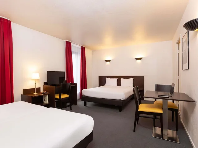 استوديو بسرير مزدوج وسرير فردي، Aparthotel Adagio Access la Defense Leonardo da Vinci 2/9