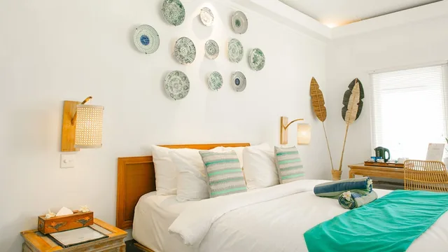 غرفة سوبيريور بسرير كوين، LOTUS BUNGALOWS 4/7