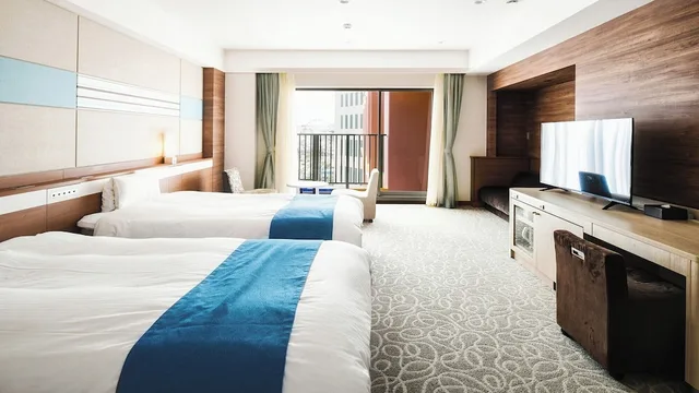 غرفة عائلية رباعية بأربعة أسرّة وسريرين منفصلين في الملحق، Vessel Hotel Campana Okinawa 2/6