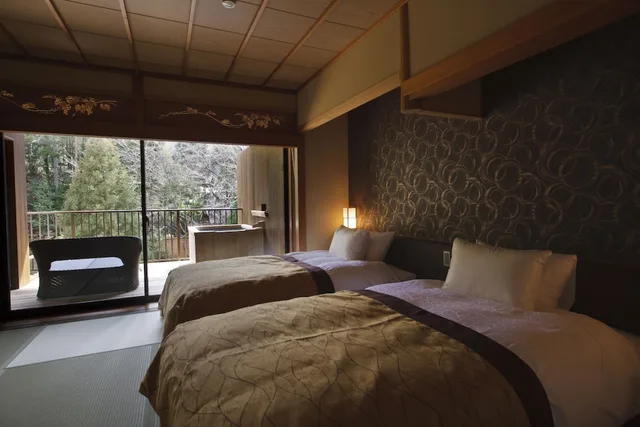 Japanese, Twin Beds, Outdoor Bath, Yunohana Resort Suisen 2/2