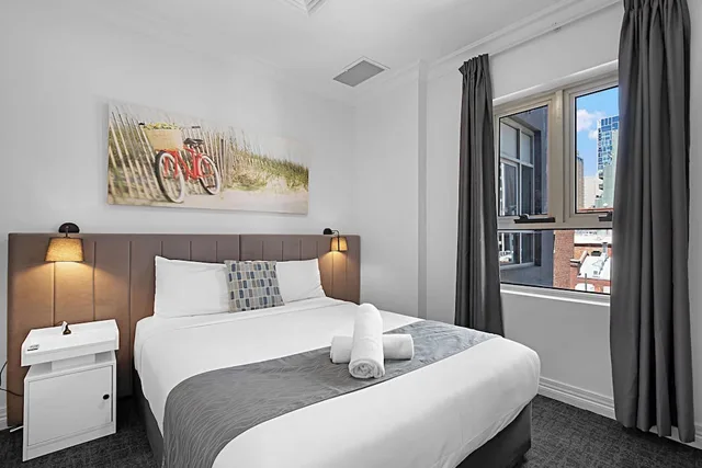 شقة بسريرين كوين بغرفتي نوم، Comfort Apartments Melbourne Central 3/10