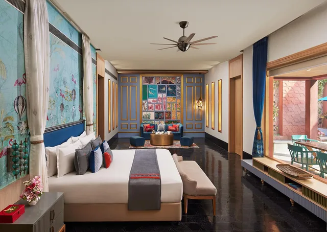 فيلا رئاسية بسرير كينج بمسبح خاص، Taj Devi Ratn Resort & Spa, Jaipur 1/1