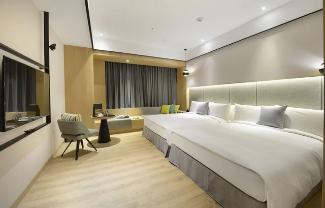 غرفة سوبيريور رباعية بسريرين مزدوجين، Evergreen Palace Hotel Chiayi 1/4