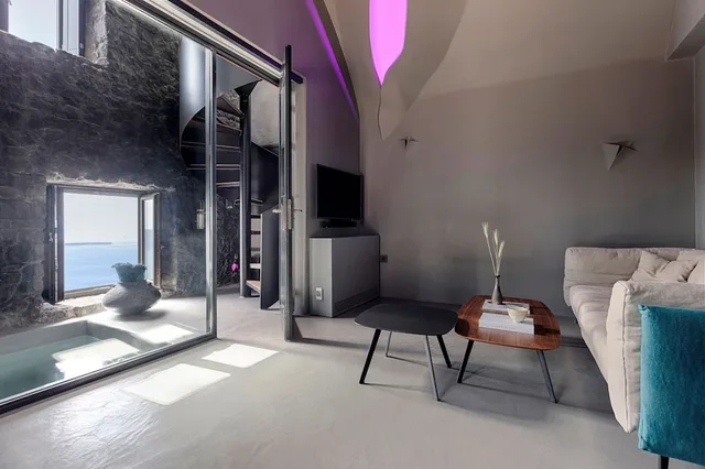 4 Bedrooms, Interior, Wellness, Villa, 2 King Beds, 3 Beds, 2 Queen Beds, Outdoor Jetted Tub، Kivotos Santorini 6/8