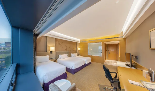 غرفة ديلوكس ثلاثية، Shanghai Hongqiao Airport Boyue Hotel - AirChina 2/2