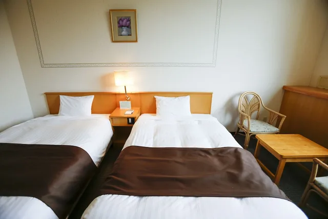 غرفة بسريرين منفصلين في الملحق، Abashiri Kanko Hotel 1/10