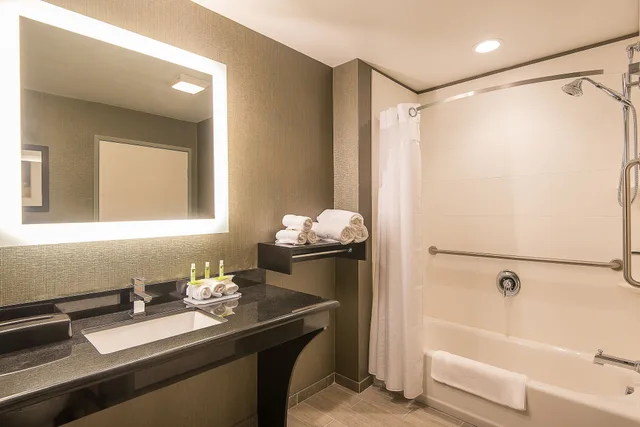 غرفة قياسية بسرير كينج لذوي الإعاقة، Holiday Inn Express and Suites Norwood Boston Area 1/3