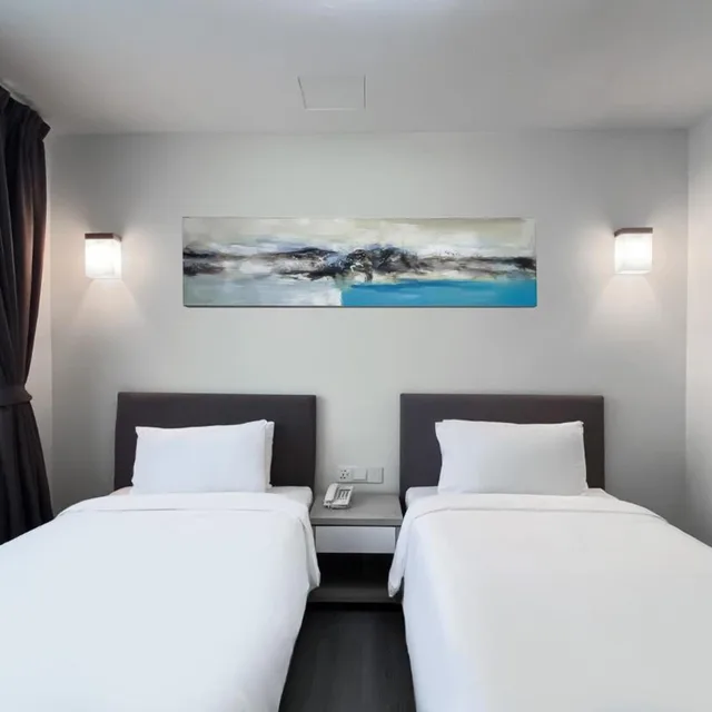 غرفة بريميوم ديلوكس بسريرين منفصلين، Amansari Hotel Nusajaya 4/6