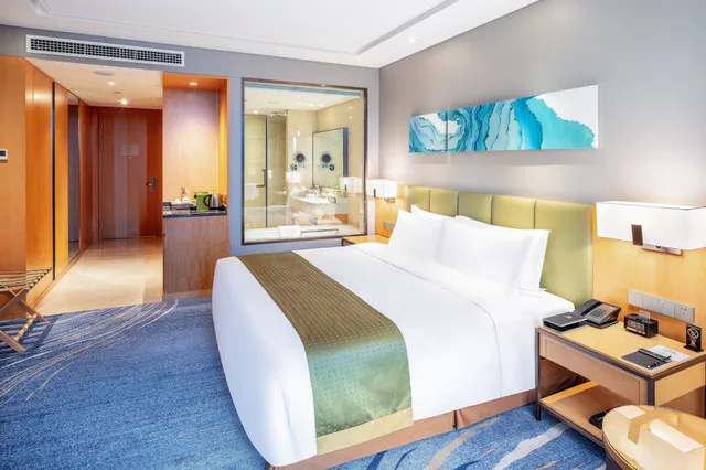 غرفة قياسية بسرير كينج بإطلالة على المدينة، Holiday Inn Neijiang Riverside 4/9