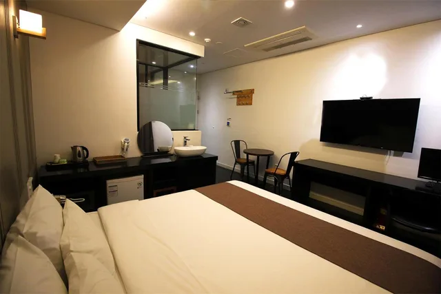 غرفة ديلوكس بسرير مزدوج، Seattle B Hotel 8/9