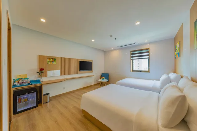غرفة عائلية بسريرين كوين، Kova Diamond Hotel Da Nang 3/4