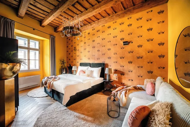 شقة سوبيريور بسريرين كينج مع أريكة، Empirent Apartments Prague Castle 4/10