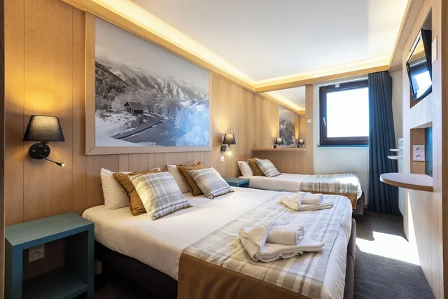 غرفة سوبيريور ثلاثية بسرير مزدوج وسرير فردي، Mmv Hotel Club Les Berges 3/5