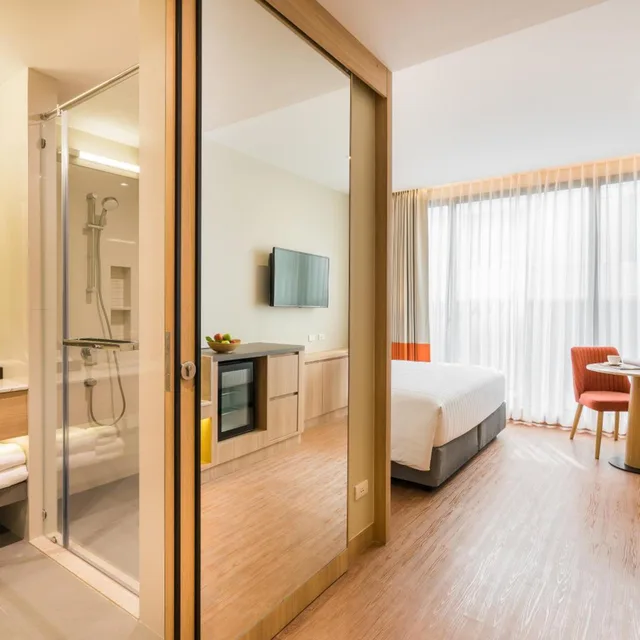 غرفة ديلوكس بسرير مزدوج بإطلالة على المدينة، The Key Premier Hotel Sukhumvit 9/10