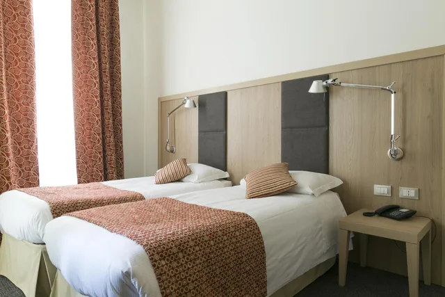 غرفة بسرير مزدوج أو سريرين منفصلين، Hotel Casa Valdese 8/10