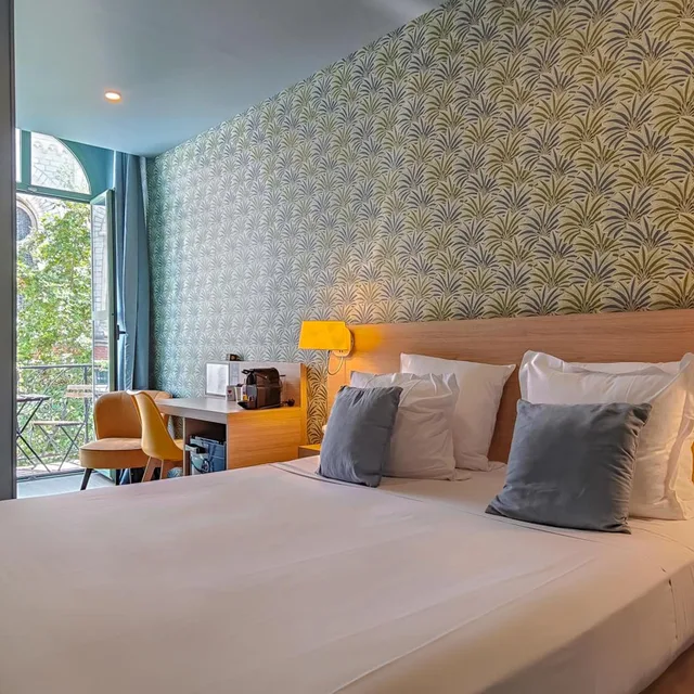 غرفة سوبيريور بسرير مزدوج بشرفة، Hotel Du Centre 8/10