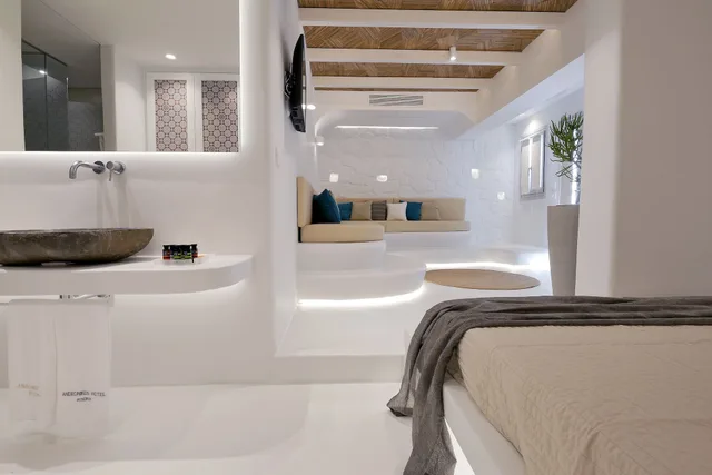 غرفة سوبيريور بسرير كوين بإطلالة على الحديقة، Andronikos Hotel - Adults Only 10/10