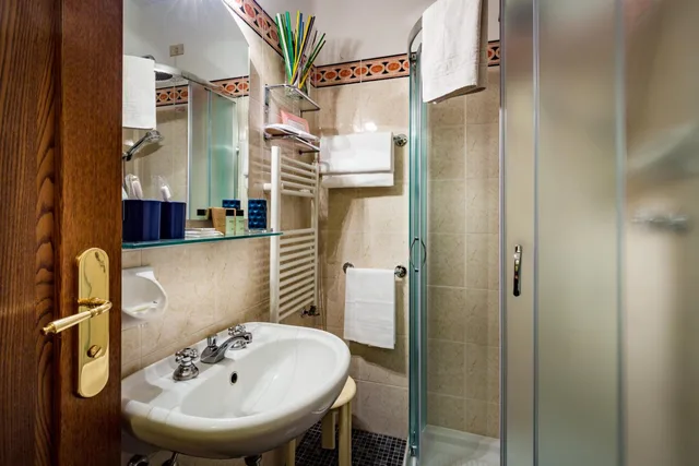 غرفة بسرير مزدوج أو سريرين منفصلين، Hotel Collodi 9/10