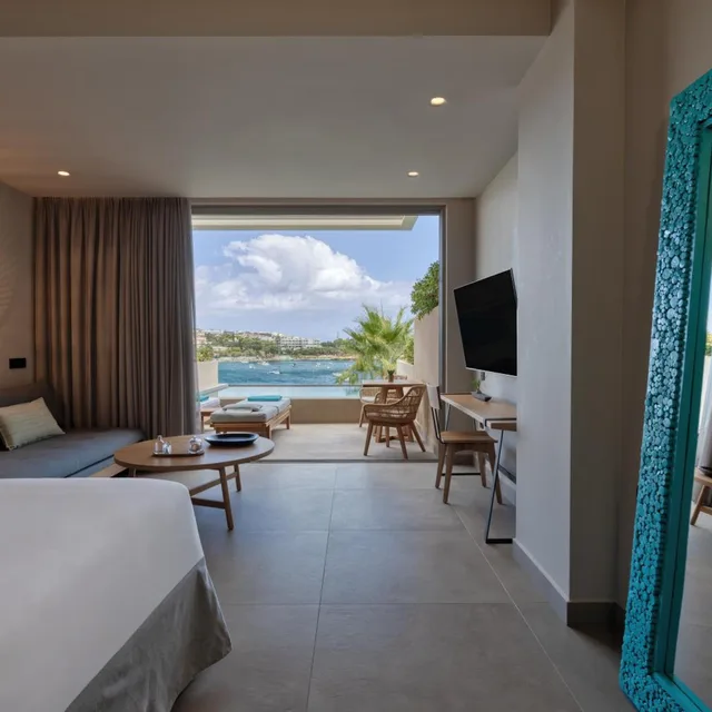 Aquamarine, Suite, Sea View, Plunge Pool, Hydromassage، Castello Infinity Suites - Adults Only 4/7