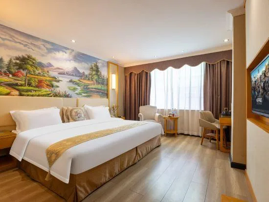 غرفة بسرير مزدوج، Greentree Inn Guangzhou Chimelong Paradise Yuangang Metro Station Hotel 1/1