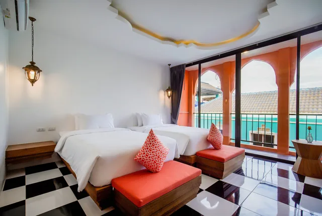 غرفة ديلوكس بسريرين منفصلين، Khaleej Mazz Hotel Patong 4/10