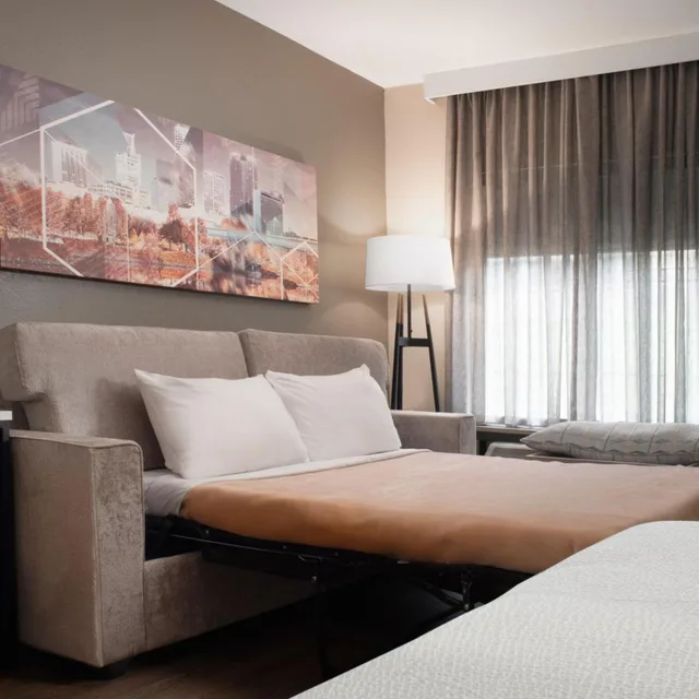 جناح بسريرين كوين مع أريكة بحوض استحمام لذوي الإعاقة، Springhill Suites Marriott Little Rock West 2/5