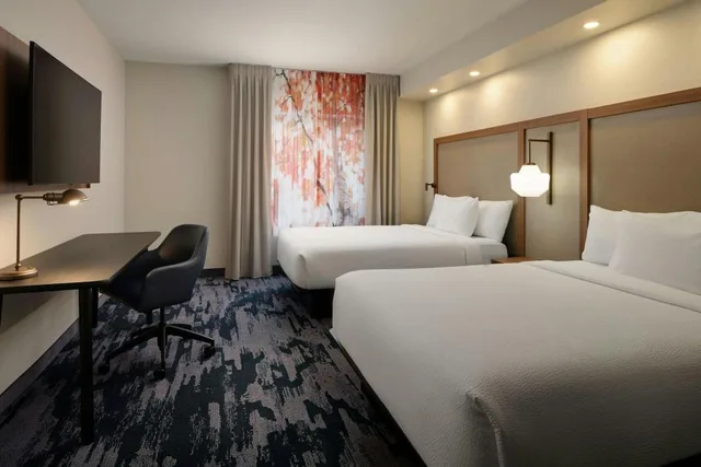 جناح بسريرين كوين مع أريكة لذوي الإعاقة، Fairfield Inn Suites St Augustine I 95 1/1