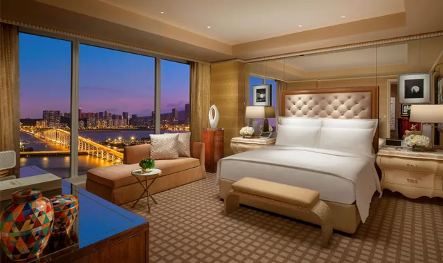 جناح بإطلالة على المدينة بغرفة نوم واحدة، Wynn Macau 1/2