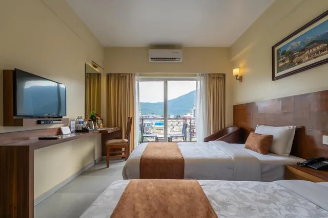 غرفة ديلوكس بسريرين منفصلين بشرفة، Hotel Haven O'ganga 6/10